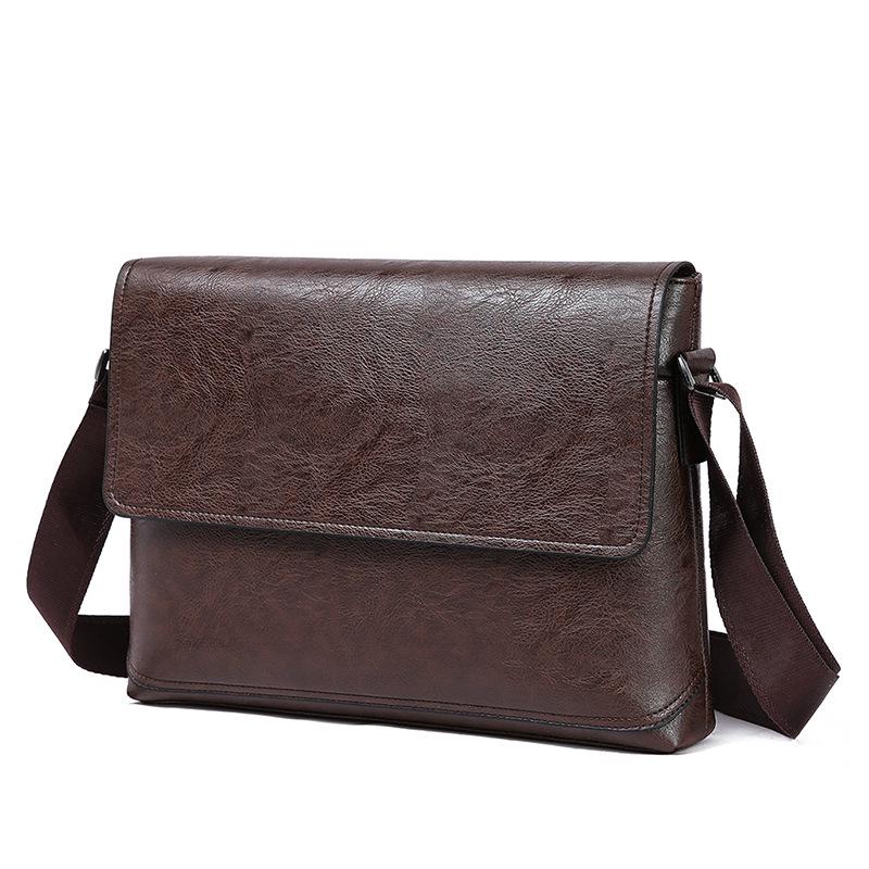 Men's Leather Shoulder Bag Casual Briefcase Men's Travel Diagonal Cross Bag Business Handbag Latest able Boy Wallet