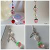 Transparent Strawberry Phone Lanyard Sweet Y2K Phone Strap Charm Fruits Phone Chain  Phone Case