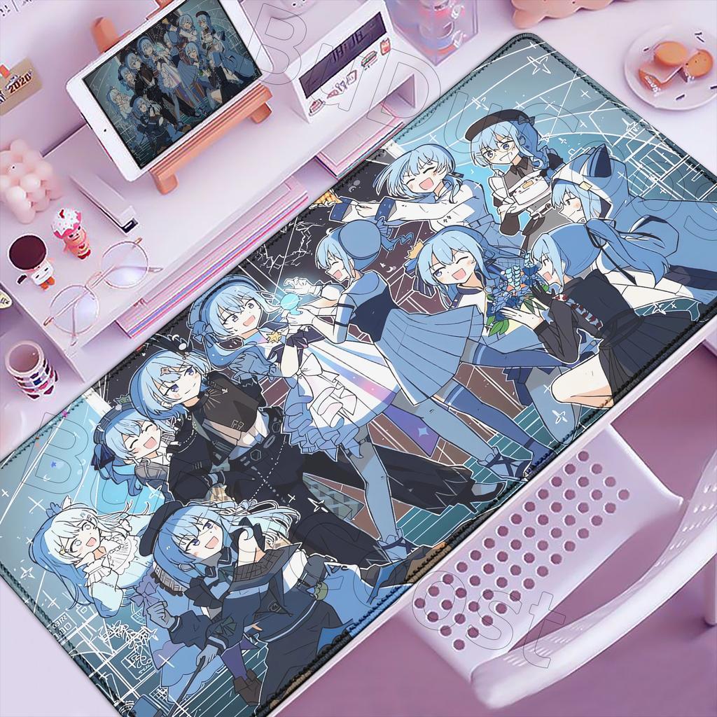 2026 New Pretty Wallpaper Hololive Hoshimachi Suisei Mouse Mat Cute Anime Girl Desk Mat Pc Accessories Big Mousepad Kawaii Rug