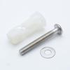 Nylon Metal Fixing Screws Bolts White Bathroom Nut New Toilet Cover Bolt Fittings  Toilet