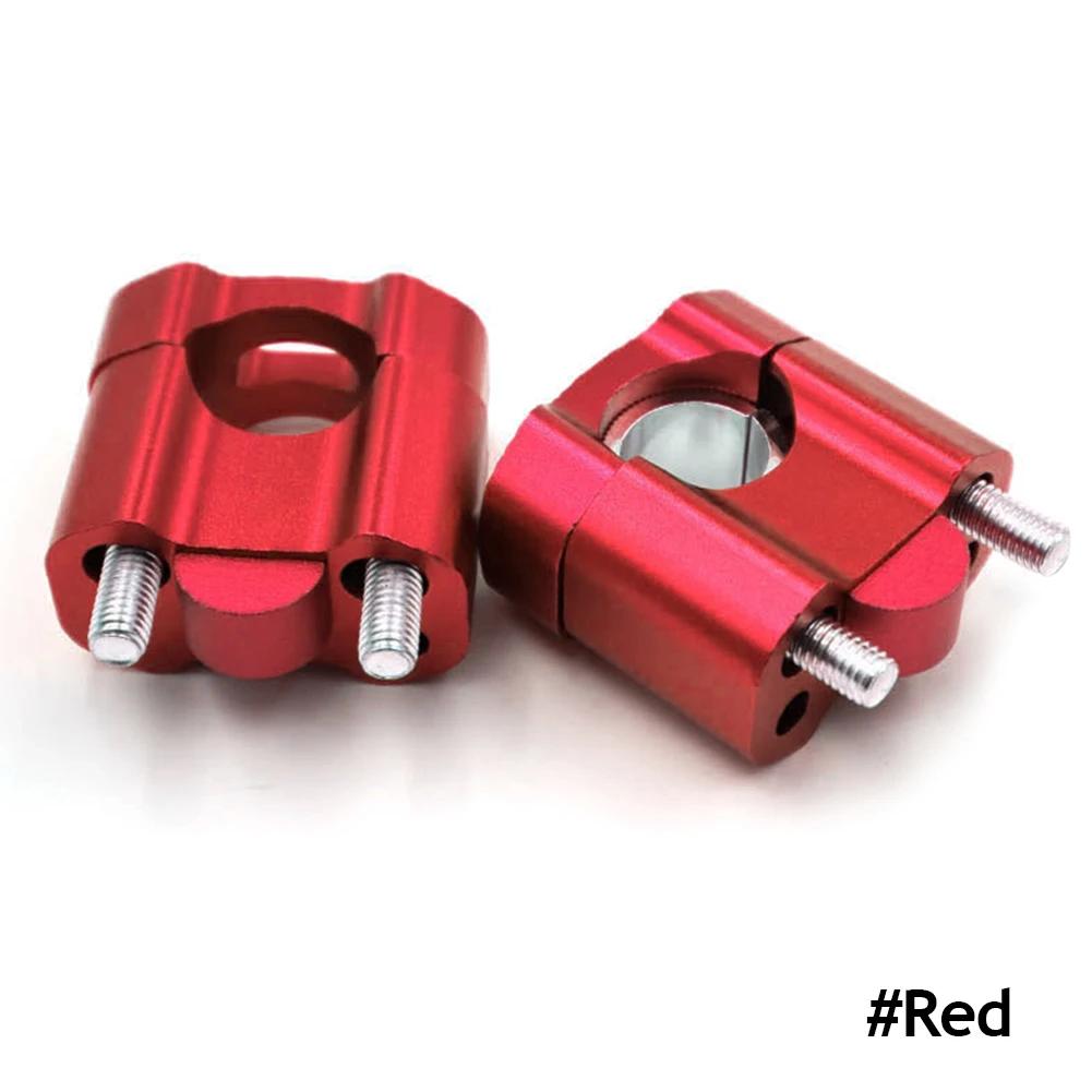 1 Pair CNC 22mm 28mm Off Road Motorcycle Bar Clamps Handlebar Risers Adapter for 7/8" 1-1/8 Pit Dirt Motorbike Accessories