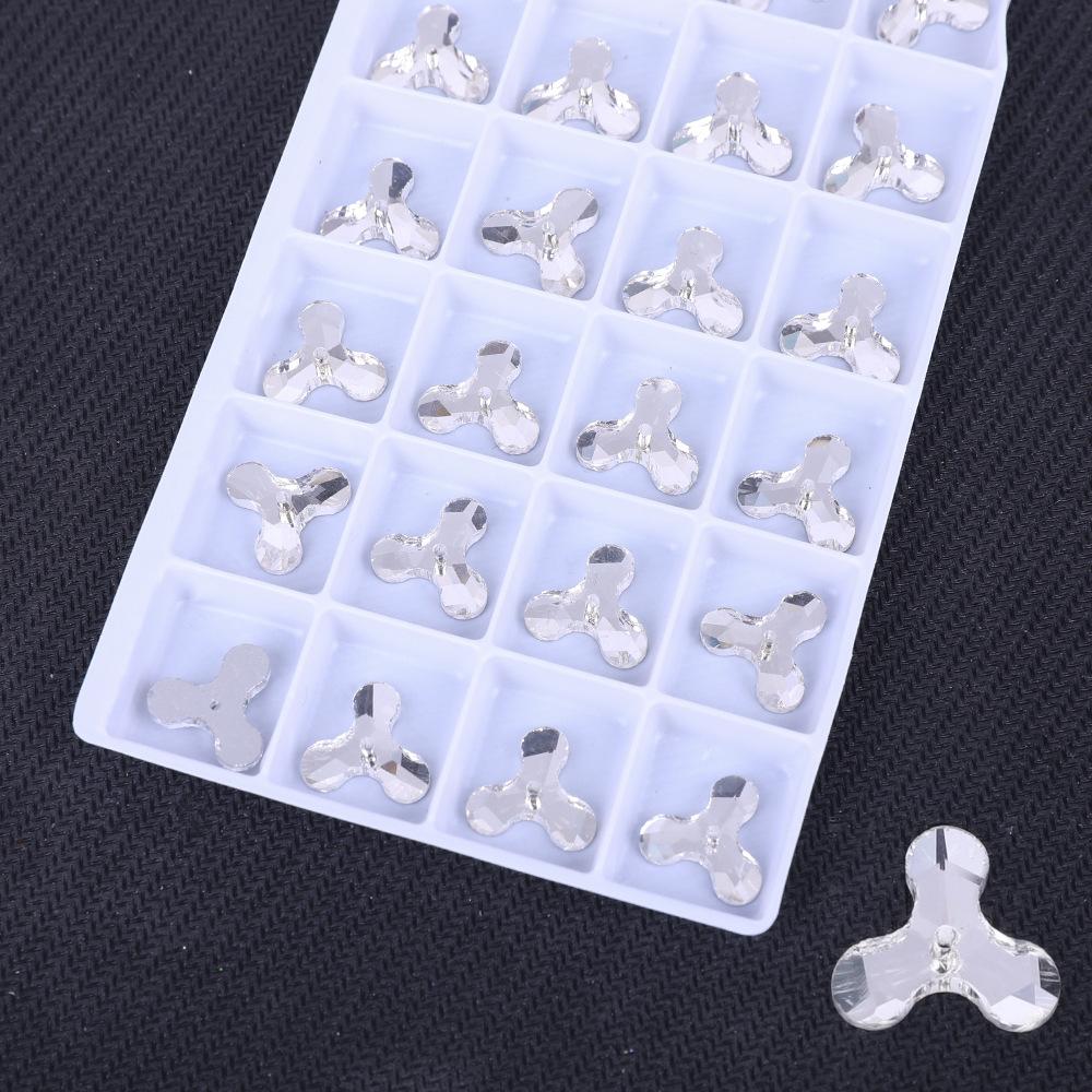 Стекло Мельница с Плоским Дном Ручная Шлифовка Цвет Двухстороннее Цветное AB Кристалл Плоская Пряжка, Стеклянный Страз Материал для DIY