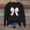 Women's Casual Fashion Printed Long Sleeve O-Neck Pullover Top Blouse
