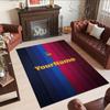 Fc Barcelona Customize Your Name Floor Rug Office Rug Suitable for Balcony Dormitory Study room Game Room Anti-slip Rug Office home decor