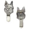 Boston Terrier, Boston Bull Terrier - Broszka Z Klipsem, Uchwyt Na Numer Startowy, Posrebrzana Przypinka Na Wystawę Psów Marki Art-Dog
