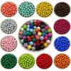 Home Party Supplies 10mm Round Loose Beads 50PC Multicolor DIY Opaque Solid Color for Jewelry Making