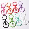 Color Lobster Clasp Big Spring Clasps Hooks With Open Rings Key Hook Keyrings For Jewelry Making Diy Keychain Accessories