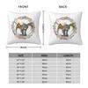 Astrid & Stormfly Flowers Square Pillowcase Polyester Linen Velvet Printed Zip Decorative Pillow Case Bed Cushion Cover