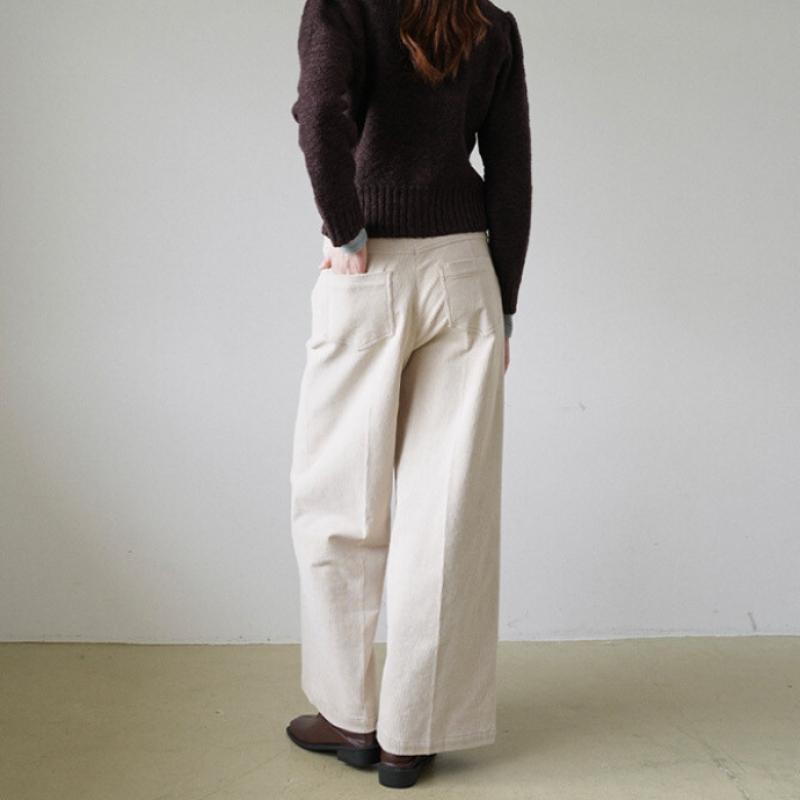 On On Wide Corduroy Pants New4wla17