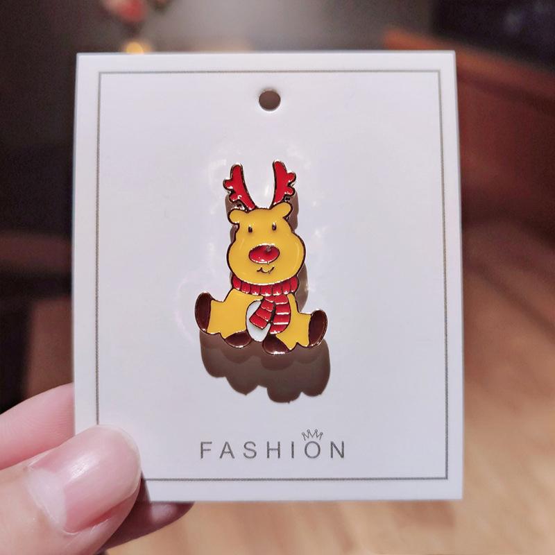 Рождественский Лось Санта-Клаус Xms Елка Снеговик Для Пальто Рубашки Сумки Сплав Подарочные Ювелирные Изделия