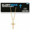 GLORYNECK Jesus Cross Necklace Crucifix Stainless Steel Gold Religious Jewelry Chain