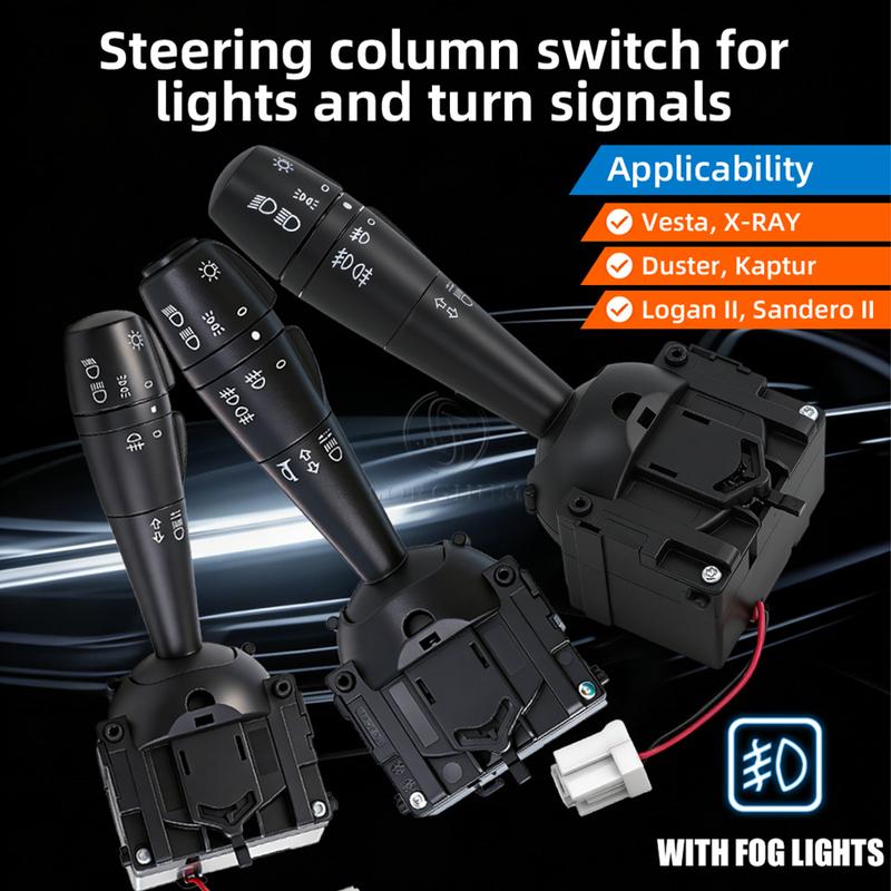 8201167981 Turn Signal Switch For Dacia Dokker Duster Lodgy Logan Sandero Renault Clio IV Fog Lamp Switch 8201167988 255400337R