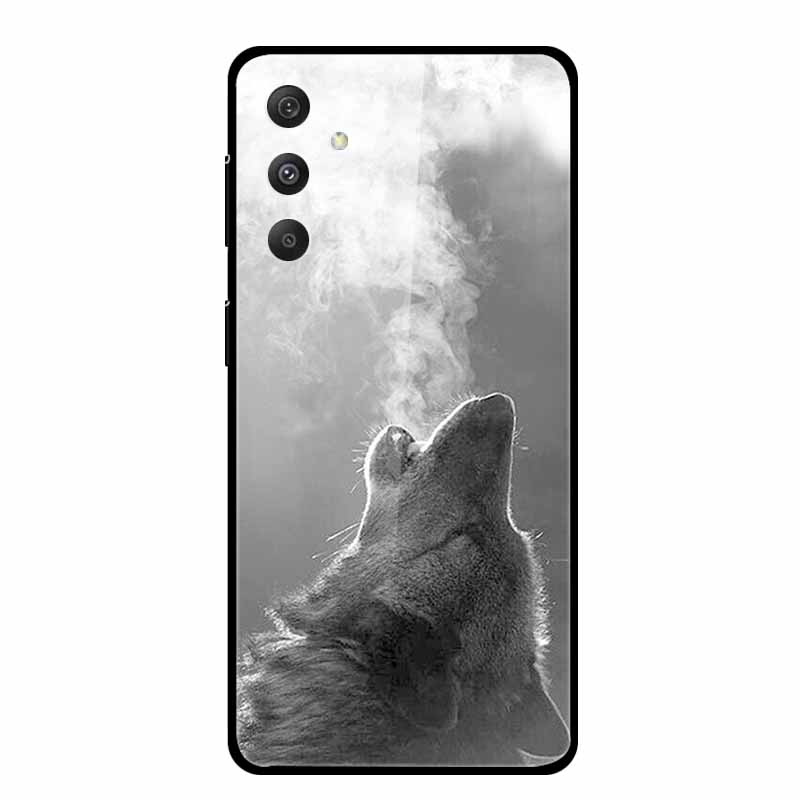 Tempered Glass Case For Samsung Galaxy A55 5G Glass Case Hard Back Cover Soft Bumper For Samsung A55 Case A 55 Phone Cover Coque
