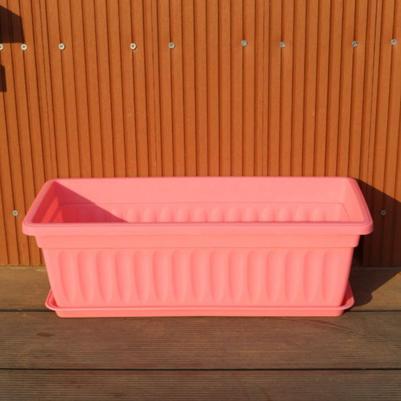 Ящик для растений на окно, оконные ящики для улицы, 6X всепогодный контейнер, встроенные дренажные отверстия, аксессуары для выращивания
