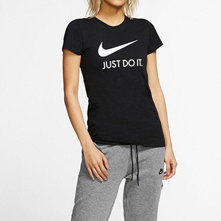 Nike Женская черная футболка с втачным рукавом CI1384-010
