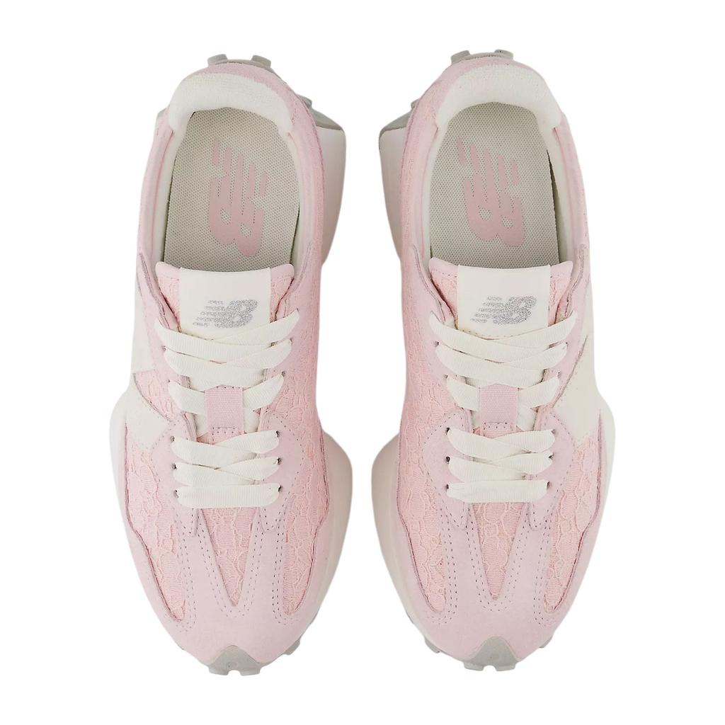 New Balance NB 327 Износостойкие Дышащие Низкие Тренировочные Беговые Кроссовки Женские Розово-Белые WS327LCA