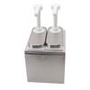 Sauce Dispenser Plastic and Stainless Steel Condiment Pump Station Sauce Dispenser For Kitchen Home