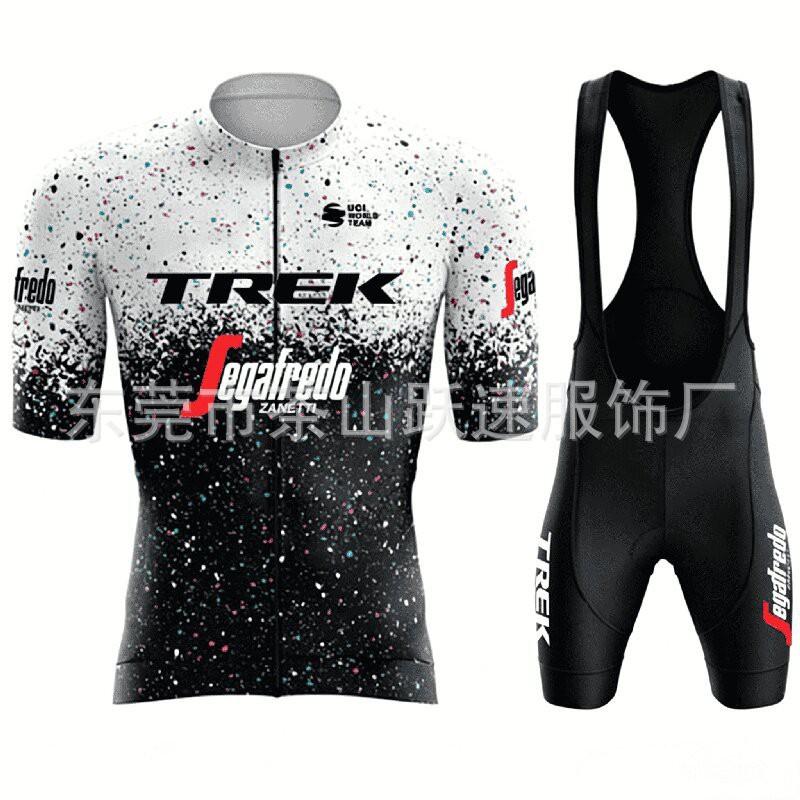 Short Sleeve Cycling Bib Set Quick Dry Breathable Unisex Jersey Pants