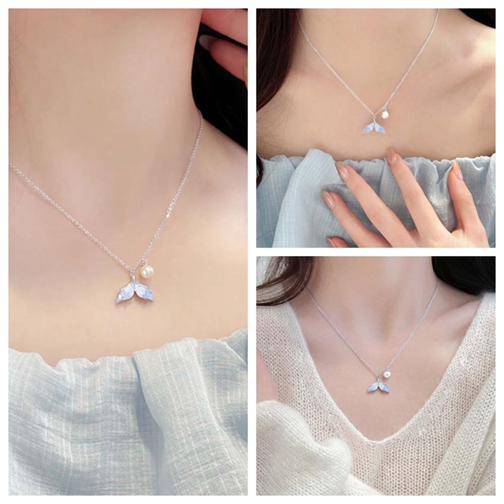 Цепочка для ключицы Океан Русалочий хвост Ожерелье Ювелирные изделия Аксессуары Простая подвеска Цепочка для вечеринки