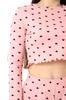 Women's Ribbed Loungewear Set with Crop Top and Shorts Summer 8448-097 HC