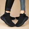 2025 Men's Shoes New Winter Velvet Couple One-pedal High-top Socks Shoes Women's Casual Sports Shoes
