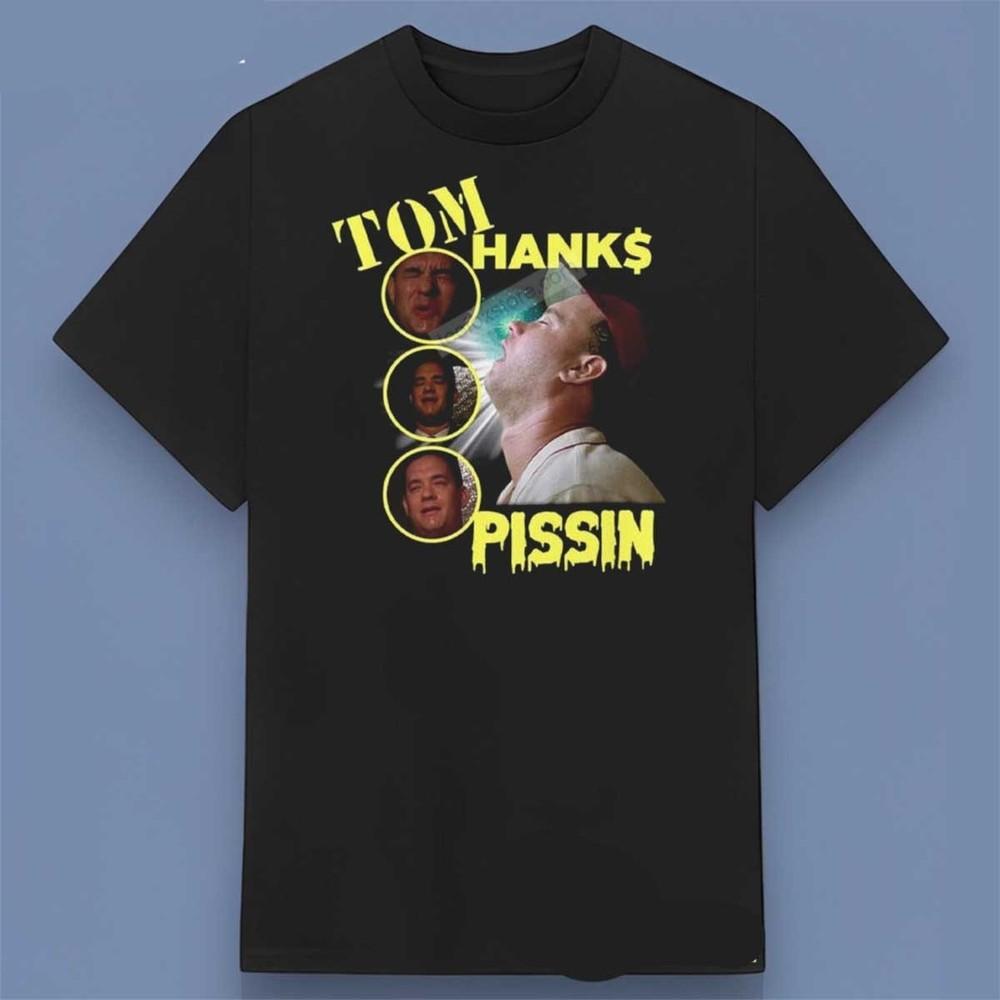 Унисекс футболка с графикой Tom Hanks Pissin Размеры S-4XL Унисекс футболка