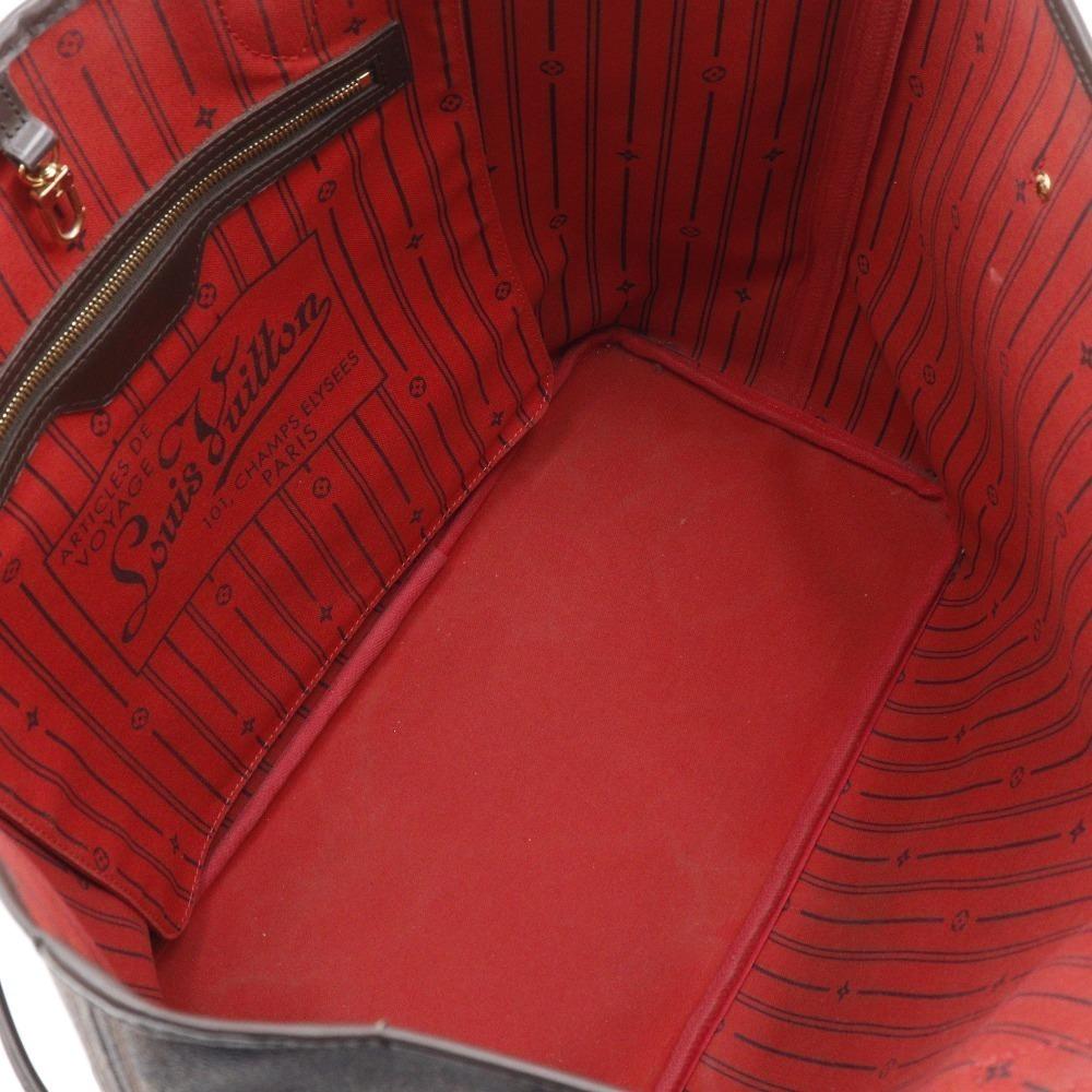 LOUIS VUITTON Neverfull GM Tote Bag N51106 Brown Damier canvas unisex Used