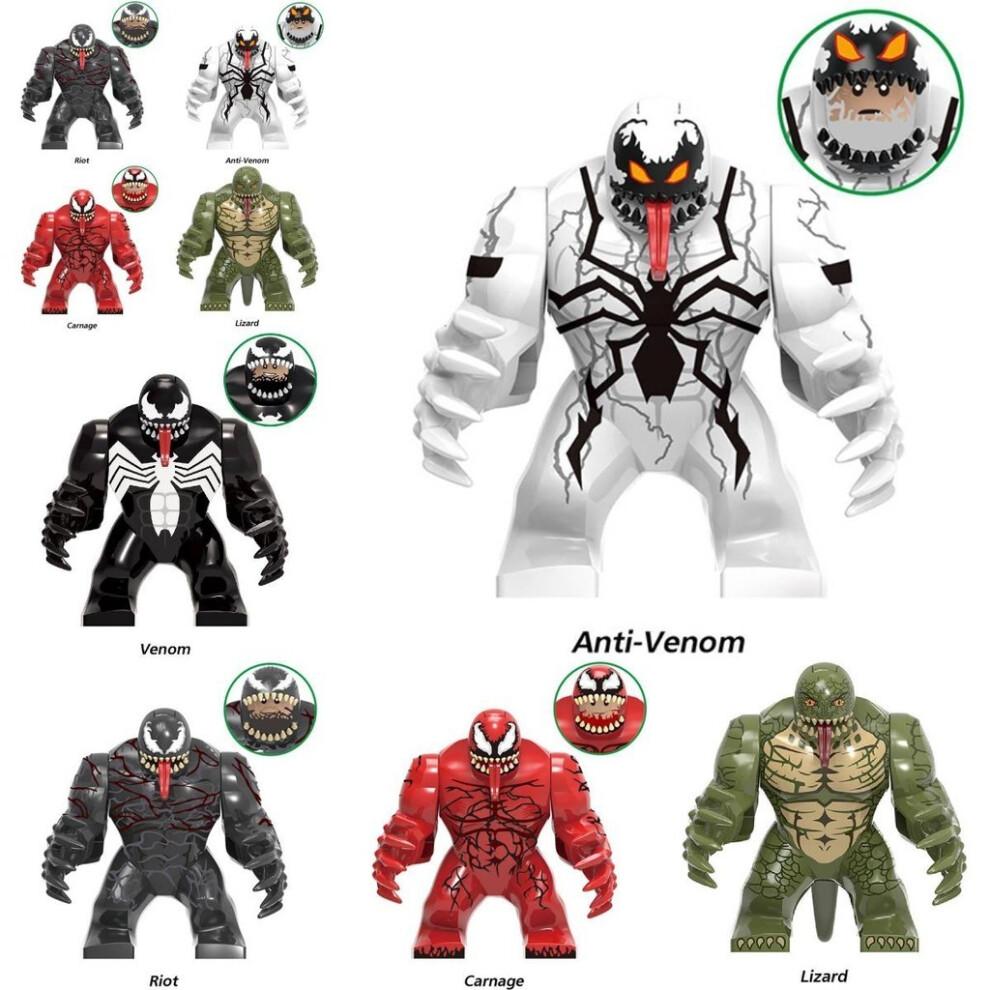 (StyleB)Super Hero Venom Anti Venom Mini Toy Action Figure Fit Blocks Building