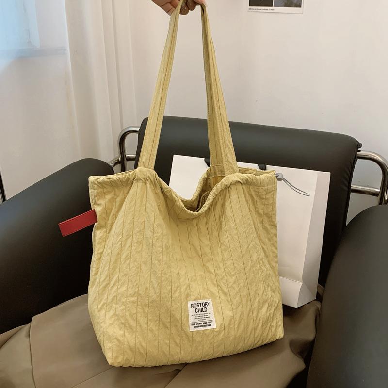 Сумка Женская 2025 Новая Осенняя Ленивый Ветер Красный Холщовый Повседневный Модный Большая Вместимость На Одно Плечо Портативная Сумка-Тоут