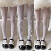 Aesthetic European Style Tight for Kids Girl Solid Color Series Floral Bowknot Pantyhose for Children Girl Summer Stocking Sock