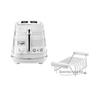Toaster De'Longhi Avvolta CTA2103W