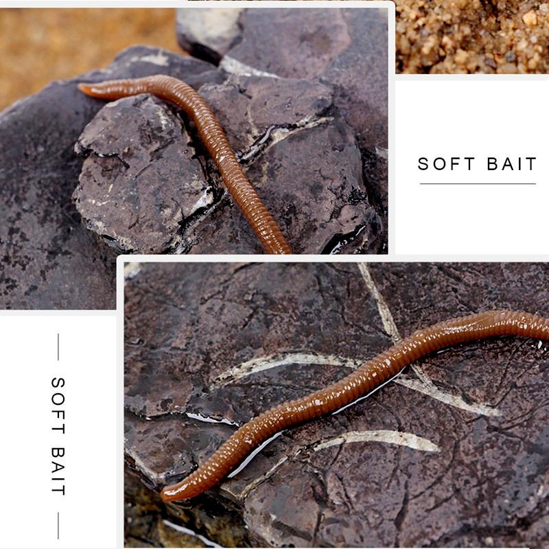 FTK 30 шт. 0,5 г красный дождевой червь для ловли карпа набор искусственных рыболовных снастей