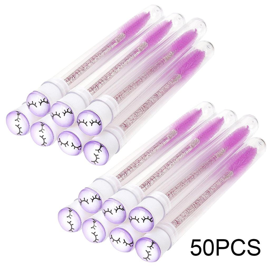 25/50 шт. Тубы для щеточек для ресниц, Кристальные палочки для туши для ресниц, Расческа для бровей, Контейнер-спули, Кисти-аппликаторы для ресниц, Инструменты для макияжа