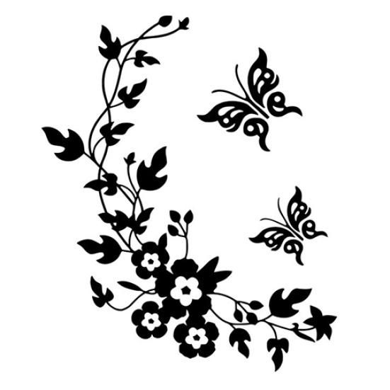 Бабочка DIY Цветок Ванная Комната Украшения Дома Наклейки На Стены Туалет Наклейка ARI