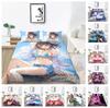 3D Animation Bishōjo Bedding Set, Curtilage Male Room Duvet Cover 2/3 Pieces, Anime Beautiful Woman DE135 * 200 Full Size Soft Home Decoration