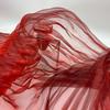 150cm X 1 Yard Organza Pleated Fabric Hardnet Texture Handmade Pleated DIY Clothing Fabric Three-dimensional Decoration