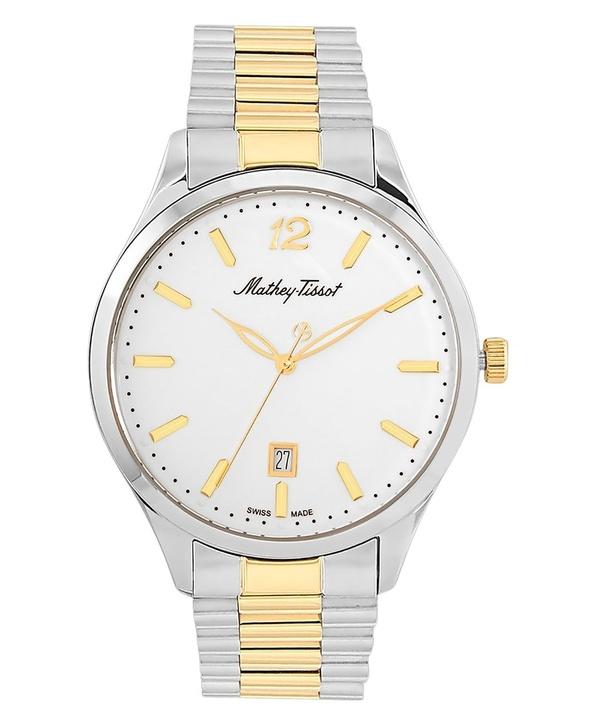 Mathey-Tissot Urban Metal White Dial Quartz H411MBI Men's Watch