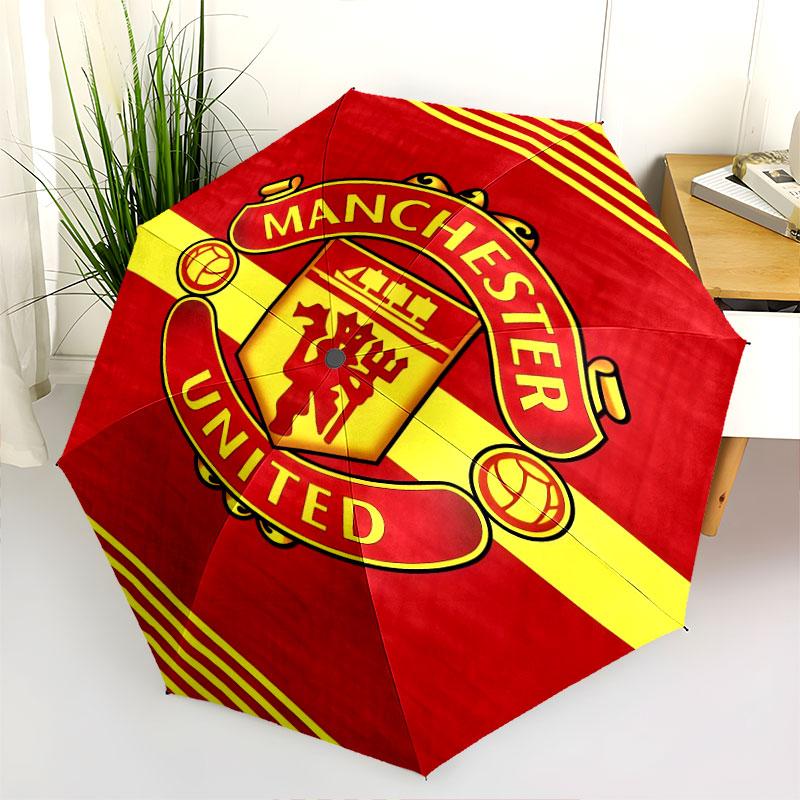 Man United, automatic folding umbrella, portable and foldable design, 8 ribs, a Christmas or birthday gift.