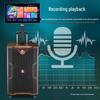 MALONE M-8512L Portable Karaoke Trolley Speaker with Dual Wireless Mics