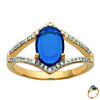 Sapphire 'Sissi' Gold Plated Ring (5 Microns)