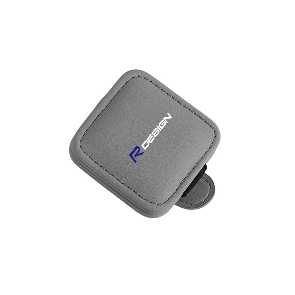 Car Leather Glasses Clip Visor Sunglasses Storage Fastener Suitable for Volvo Xc60 V50 V40 Xc90 S40 S60 S60 V90 V60 S90 Xc40