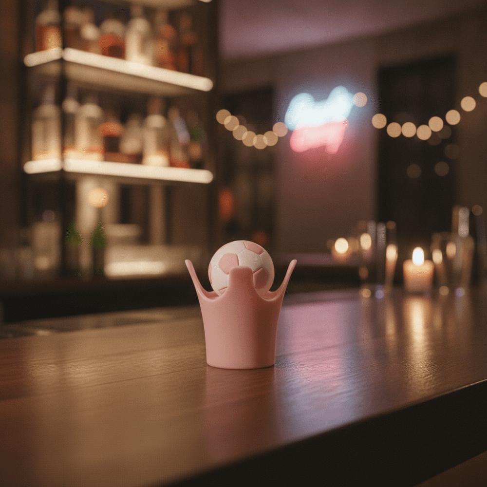 Silicone Soccer Wine Bottle Stopper Leak-Proof Bubble Water Bottle Cover Party