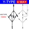 1/5/20/100 Комплектов Фотоэлектрический Солнечный Разъем 1000В 30А Папа Мама 3-сторонний 4-сторонний 5-сторонний Штекер DC PV Y-типа 1 к 2/3/4 Адаптер