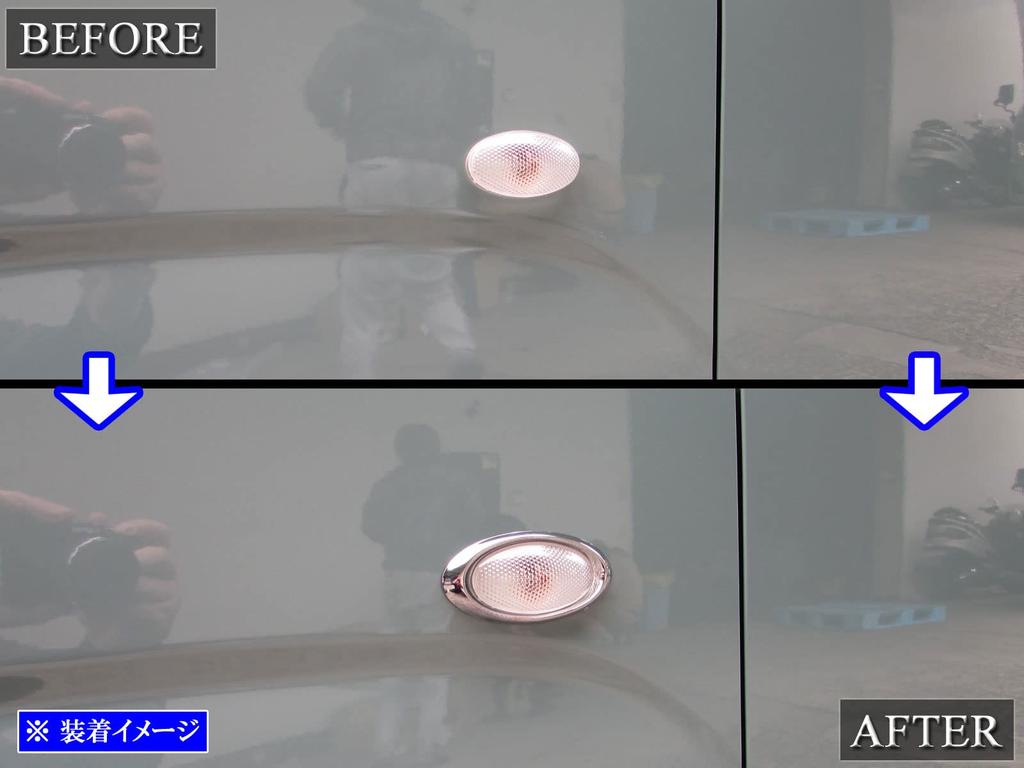 BRIGHTZ Wagon R Smile MX81S MX91S Хромированные кольца боковых повторителей поворота Тип B MX 81S MX 91S 81 91 [SID-RIN-050]