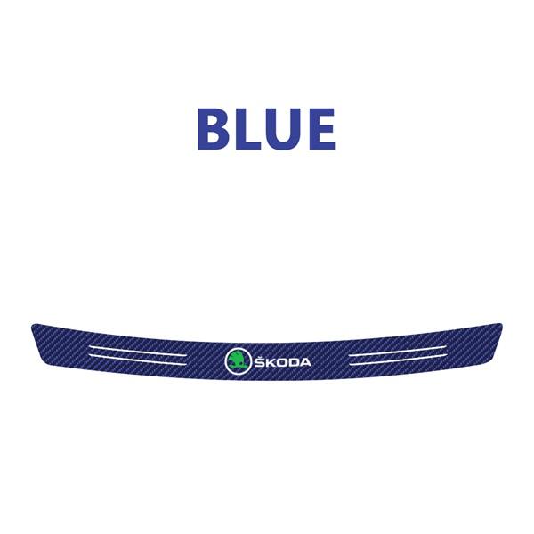 WUM1 Carbon Anti Scratch Threshold Bumper For Skoda S Octavia Fabia Scala VII Car Rear Trunk Protector Strip Sticker Car Accessories