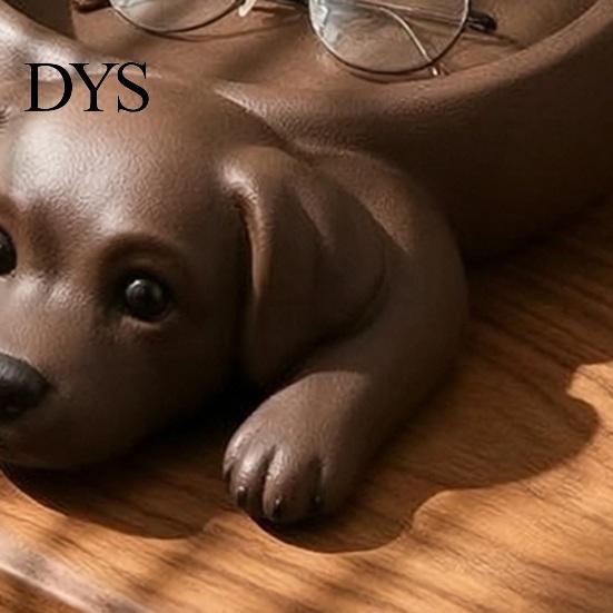 Креативное украшение для дома, 3D-печатный лабрадор, лоток для хранения, милый щенок, держатель для ключей, Декор, Маленькая декоративная коробка для спальни, Форма лотка для мелочей