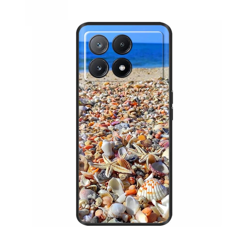 Чехол для Poco X6 Чехол для телефона Милый кот Coque Обложка для Xiaomi Poco X6 Pro Poco X 6 Pro X6Pro Pocox6 Pro 5G Жидкие силиконовые чехлы