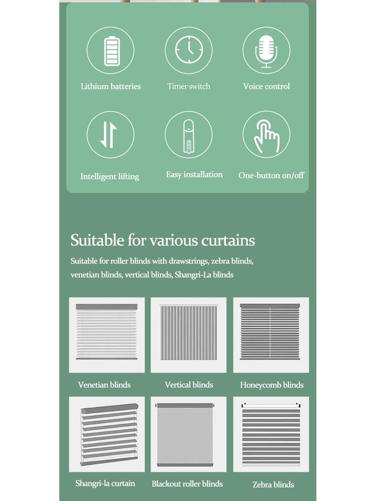 Умный электропривод для штор ZigBee с пультом и управлением через приложение