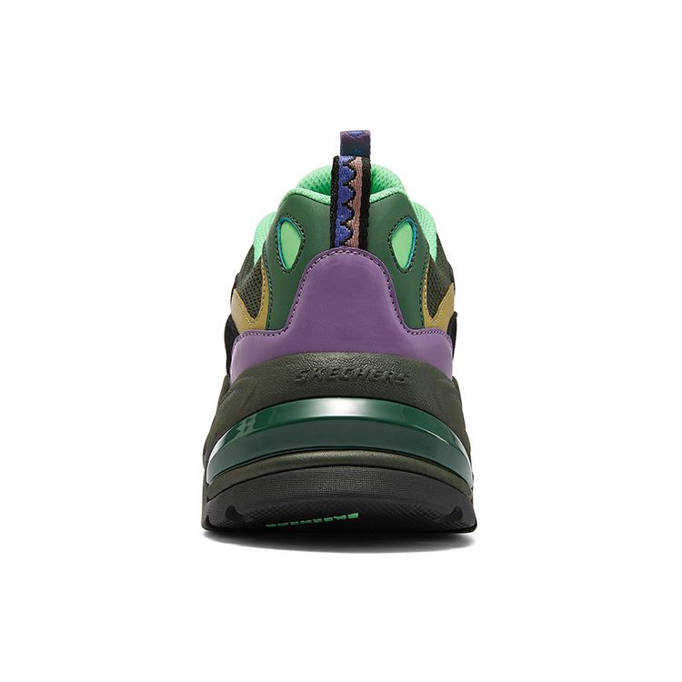 Skechers Stamina V2 Коллаборация One Piece На шнуровке Низкие папины кроссовки Цвет Зоро Мужская кроссовка 894034-BKMT