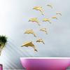 3D Decorative Wall Stickers, Dolphin Mirror Stickers, Self-Adhesive Removable